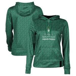 Women's Green Mount Olive Trojans Proud Parent Pullover Hoodie