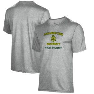 Men's Gray Arkansas Tech Cross Country Name Drop T-Shirt