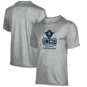 Men's Gray UNC Wilmington Seahawks Psychology Name Drop T-Shirt