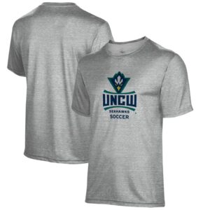 Men's Gray UNC Wilmington Seahawks Soccer Name Drop T-Shirt