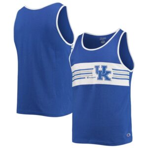 Men's Champion Royal Kentucky Wildcats Color Block Tank Top
