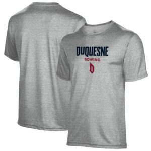 Men's Gray Duquesne Dukes Rowing Name Drop T-Shirt