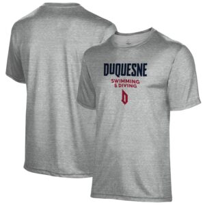 Men's Gray Duquesne Dukes Swimming & Diving Name Drop T-Shirt