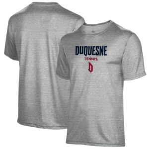 Men's Gray Duquesne Dukes Tennis Name Drop T-Shirt