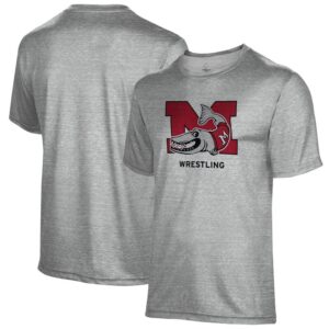Men's Gray Muskingum Muskies Wrestling Name Drop T-Shirt