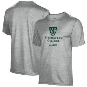 Men's Gray Manhattan Jaspers Alumni Name Drop T-Shirt
