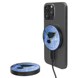 St. Louis Blues 10-Watt Ice Flood Design Wireless Magnetic Charger