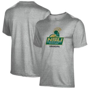 Men's Gray Norfolk State Spartans Grandpa Name Drop T-Shirt