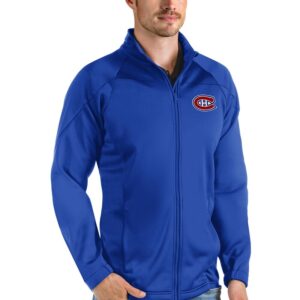 Men's Antigua Blue Montreal Canadiens Links Full-Zip Golf Jacket