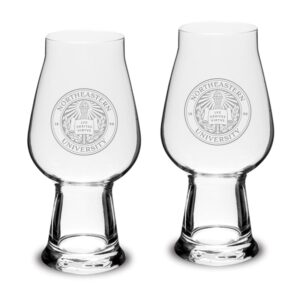 Northeastern Huskies 2-Piece 18.25oz. Luigi Bormioli IPA Glass Set