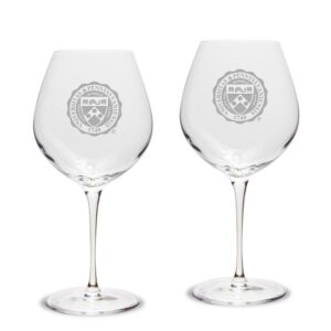 Pennsylvania Quakers 2-Piece 22oz. Luigi Bormioli Titanium Robusto Wine Glass Set