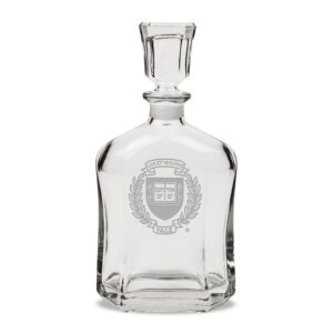 Yale Bulldogs 23.75oz. Crystal Decanter
