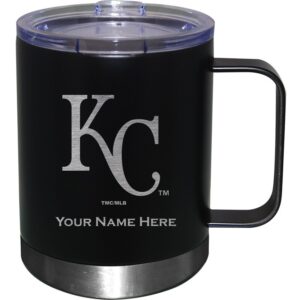 Black Kansas City Royals 12oz. Personalized Stainless Steel Lowball with Handle