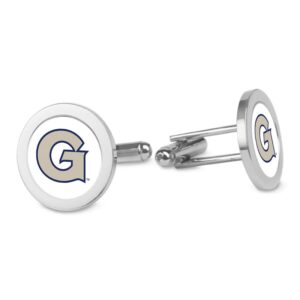 Silver Georgetown Hoyas Cufflinks