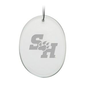 Sam Houston State Bearkats 2.75'' x 3.75'' Glass Oval Ornament