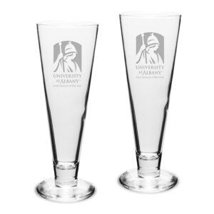 UAlbany Great Danes 16oz. 2-Piece Classic Beer Pilsner Set