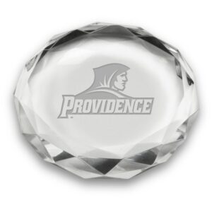 Providence Friars 3'' Optic Crystal Faceted Paperweight