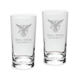 Ball State Cardinals 10oz. 2-Piece Highball Glass Set