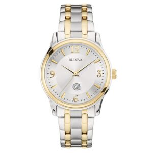 Bulova Silver/Gold Georgetown Hoyas Classic Two-Tone Round Watch
