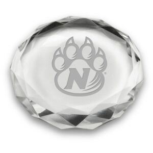 Northwest Missouri State Bearcats 3'' Optic Crystal Faceted Paperweight