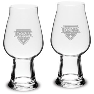 Iona University Gaels 18.25oz. 2-Piece Luigi Bormioli IPA Glass Set