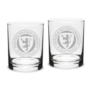 St. Olaf Oles 14oz. 2-Piece Classic Double Old-Fashioned Glass Set