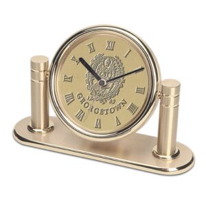 Gold Georgetown Hoyas Arcadia Team Desk Clock