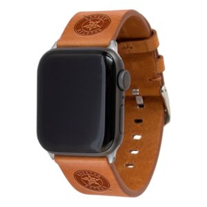 Tan Houston Astros Leather Apple Watch Band