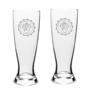 Robert Morris Colonials 23oz. Stylish University Pilsner Glass Set