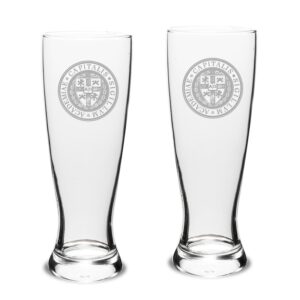 Capital University Crusaders 23oz. Logo Stylish University Pilsner Glass Set