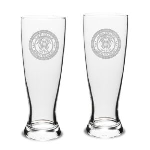 Albion Britons 23oz. Stylish University Pilsner Glass Set