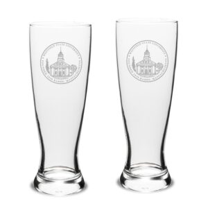 Westfield State Owls 23oz. Stylish University Pilsner Glass Set