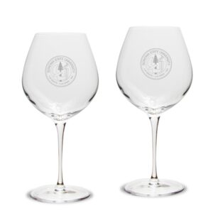 Sonoma State Seawolves 22oz. 2-Piece Luigi Bormioli Titanium Robusto Wine Glass Set