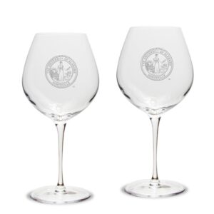 UAH Chargers 22oz. 2-Piece Luigi Bormioli Titanium Robusto Wine Glass Set