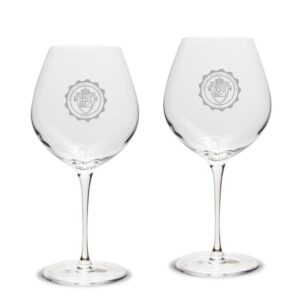 Robert Morris Colonials 22oz. 2-Piece Luigi Bormioli Titanium Robusto Wine Glass Set