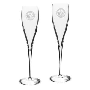 UAH Chargers 6oz. 2-Piece Luigi Bormioli Toasting Glass Set