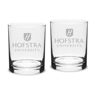 Hofstra University Pride 14oz. 2-Piece Classic Double Old-Fashioned Glass Set