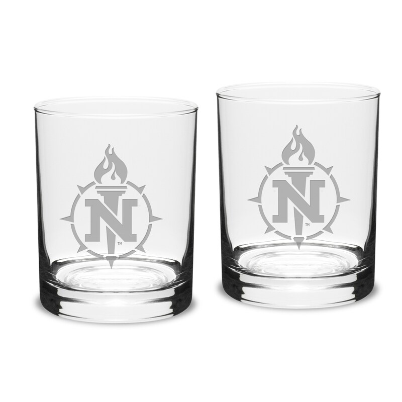 Northern Michigan Wildcats 14oz. 2-Piece Classic Double Old-Fashioned Glass Set