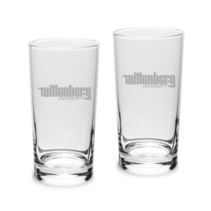 Wittenberg University Tigers 10oz. 2-Piece Highball Glass Set