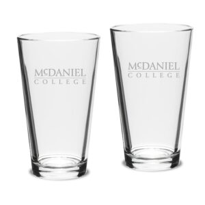 McDaniel Green Terror 16oz. 2-Piece Classic Pub Glass Set