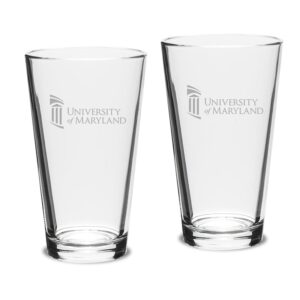 University of Maryland Baltimore 16oz. 2-Piece Classic Pub Glass Set