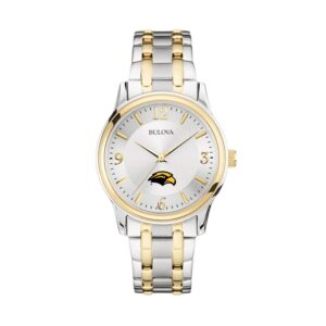 Bulova Silver/Gold Southern Miss Golden Eagles Classic Two-Tone Round Watch