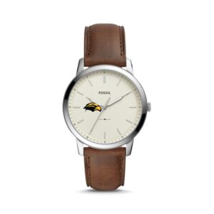 Fossil Southern Miss Golden Eagles The Minimalist Leather Watch