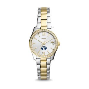 Women's Fossil BYU Cougars Scarlette Mini Two-Tone Stainless Steel Watch