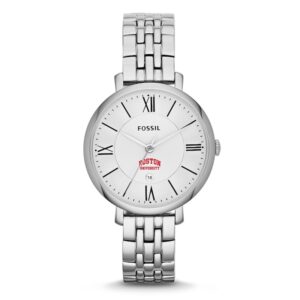 Women's Fossil Silver Boston University Jacqueline Stainless Steel Watch