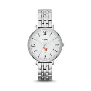 Women's Fossil Silver Sam Houston State Bearkats Jacqueline Stainless Steel Watch