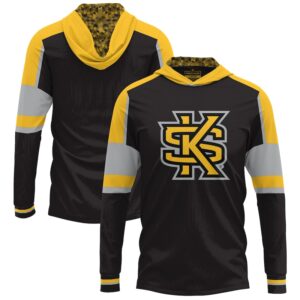 Men's Black Kennesaw State Owls Long Sleeve Hoodie T-Shirt