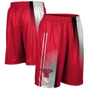 Men's Red Youngstown State Penguins Pocketed Shorts
