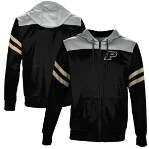 Men's Black Purdue Boilermakers Full-Zip Hoodie