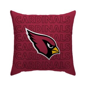 Arizona Cardinals 18'' x 18'' Echo Wordmark Poly Span Décor Pillow